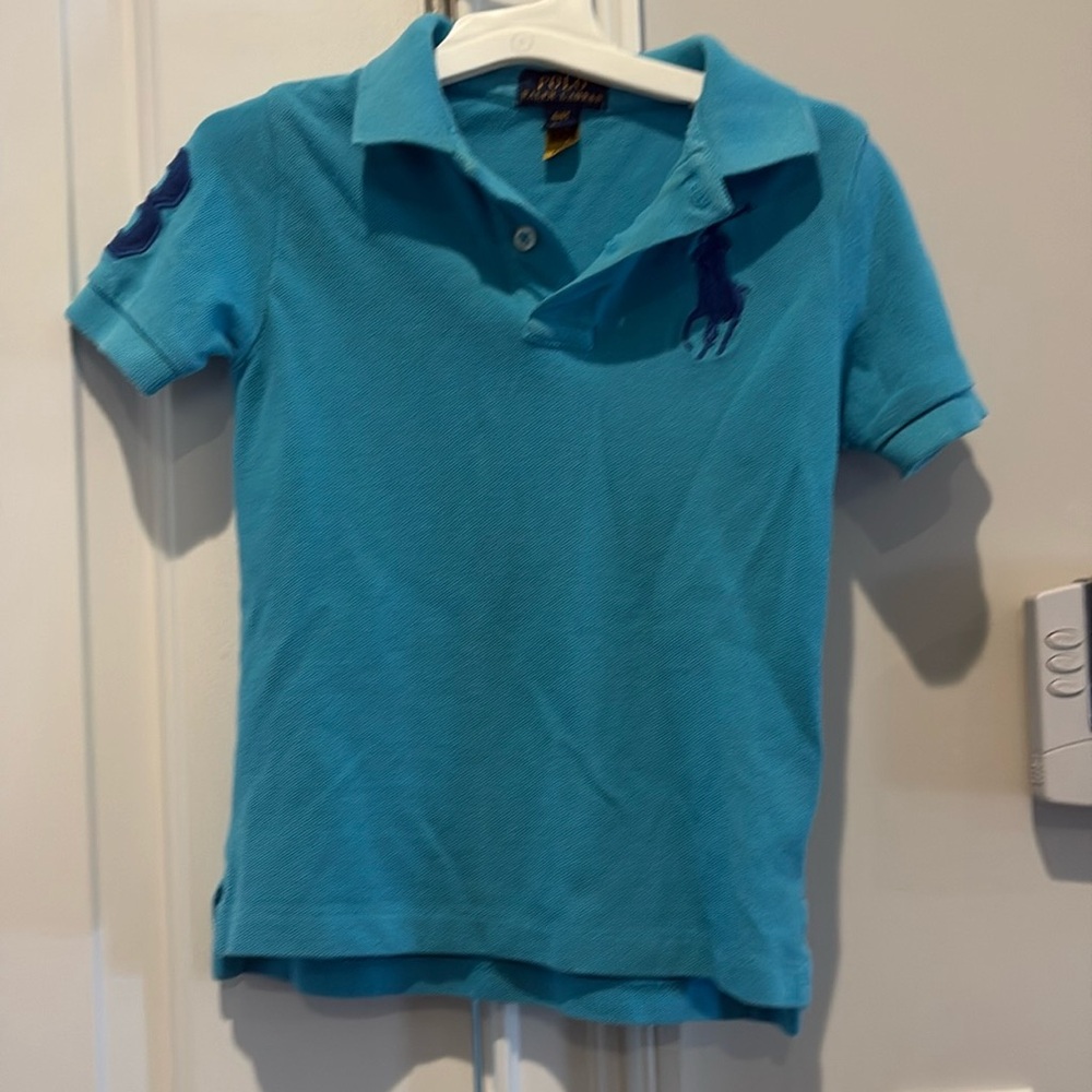 Polo Ralph Lauren little boys size 4/4t cotton blend polo short sleeve shirt